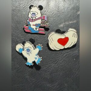 Disney 2011 Hidden Mickey Yeti Abominable Snowman Collectible Pins. Lot of 3
